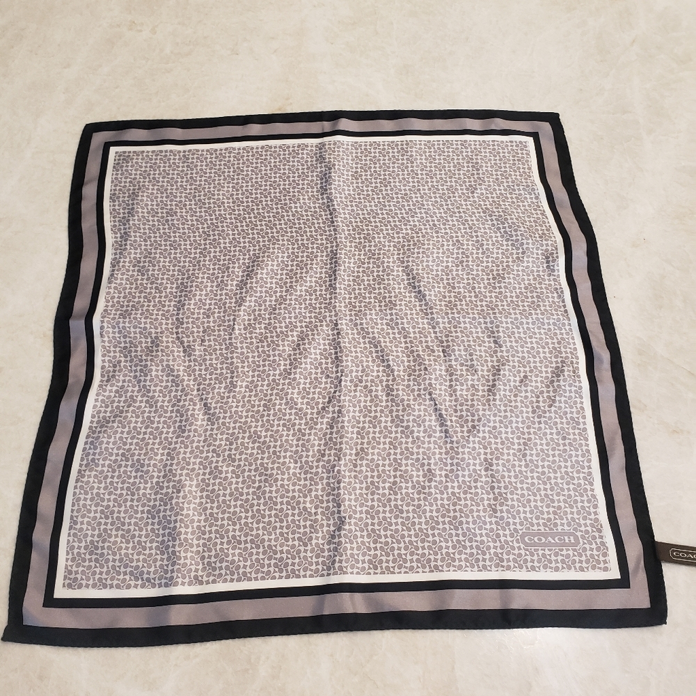 COACH Signature Silk Scarf
